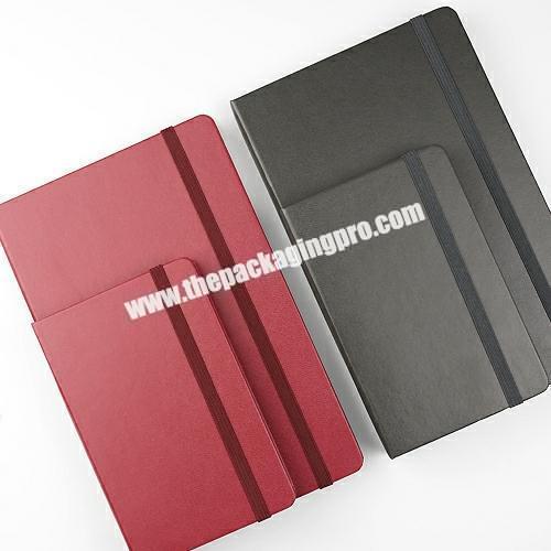 Customized Blank PU Leather Soft Cover Hardcover Notebook Diary With Logo Embossed Debossed Cheap A5 Journal Book For Promotion