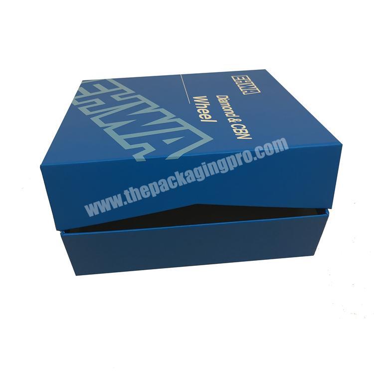 Customized Blue cardboard gift box with lids and cardboard boxes packaging