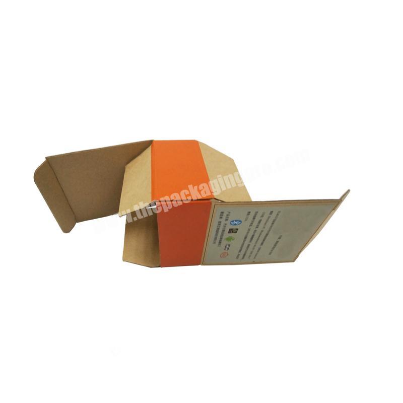 Customized brown folding Box Printing With Corrugated Paper Shoes Packaging Gift Box