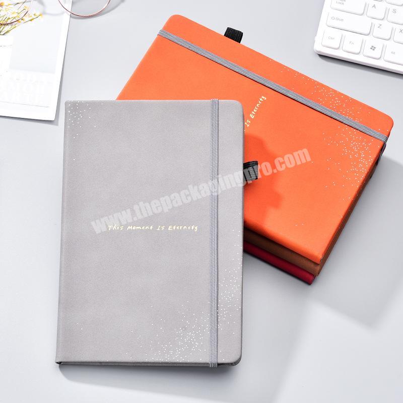 Customized classic Moleskin PU Leather Notebook Paper Note Book Classmate Diary With Elastic Band