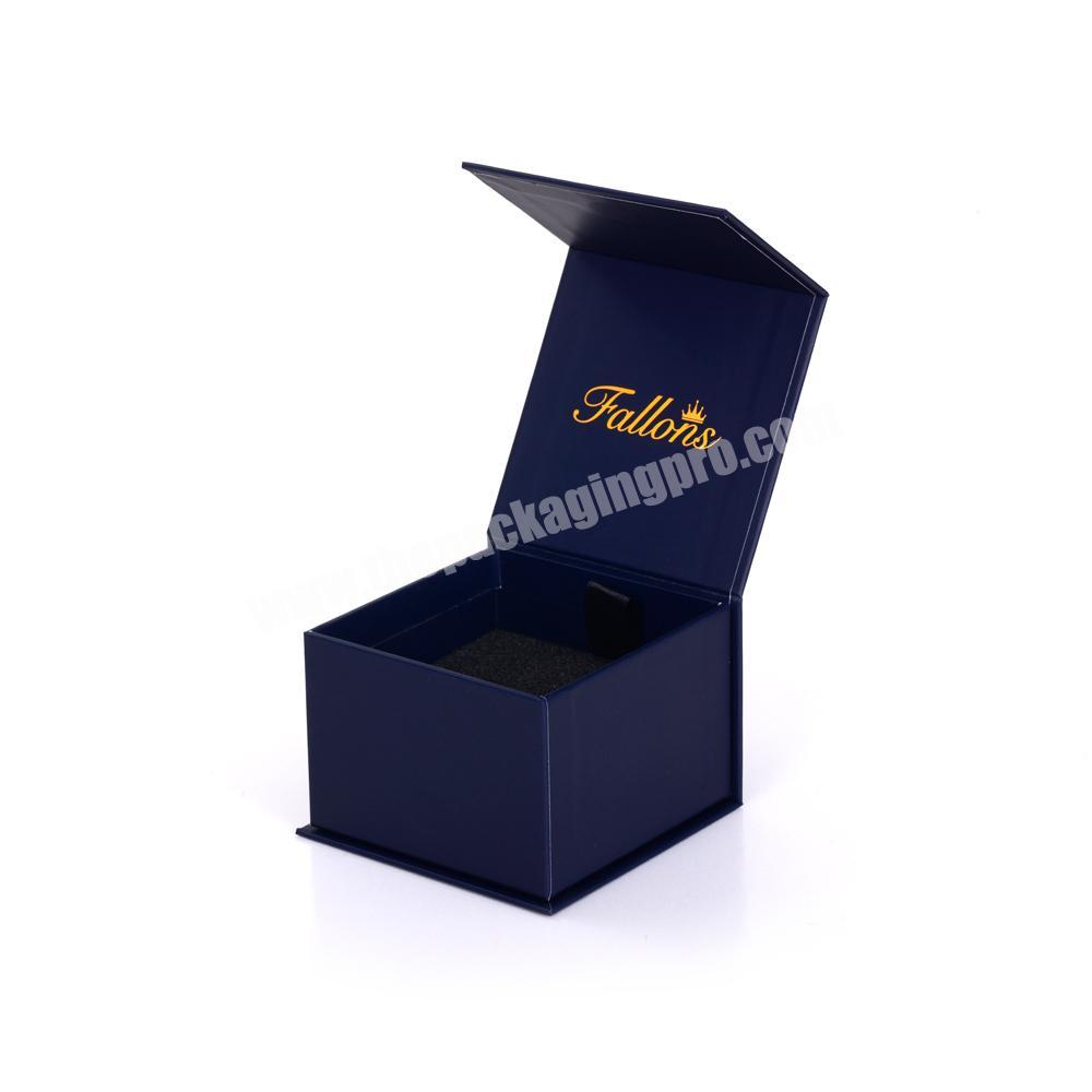 Customized color gift packing colorful small magnetic paper jewellery luxury custom ring box packaging