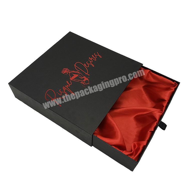 Customized Color Glossy Lamination Eco-Friendly Drawer Boxes Sock Packaging Hair Extensions Paper Box