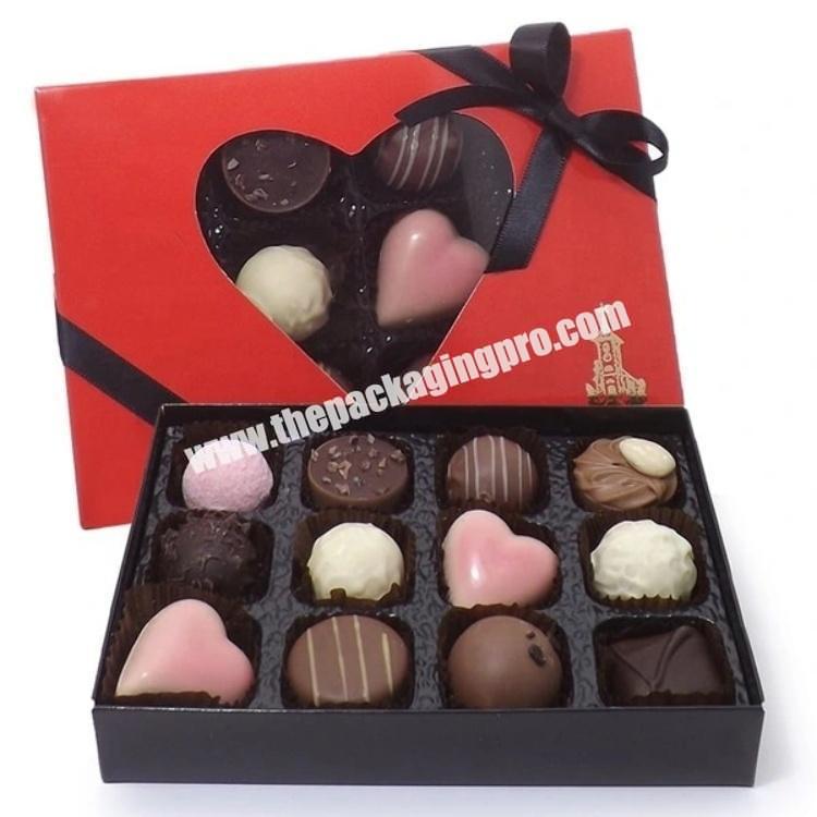 Customized Color Print Chocolate Packaqing Box with Pet Tray