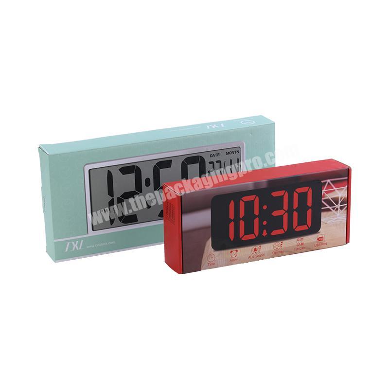 Customized Colorful Print Alarm Clock Corrugated Box Packing Carton Boxes