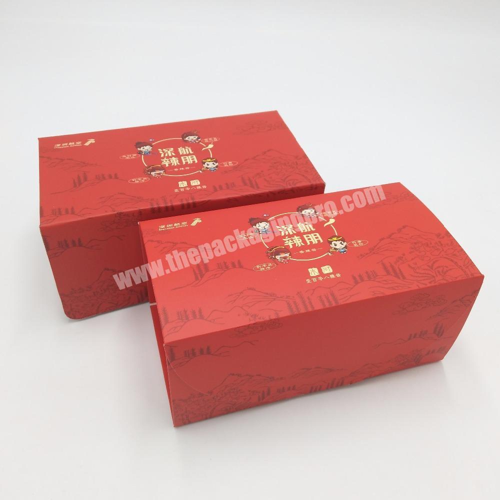Customized Corrugated Board Folding Paper Box for Chili Sauce Bottle Food