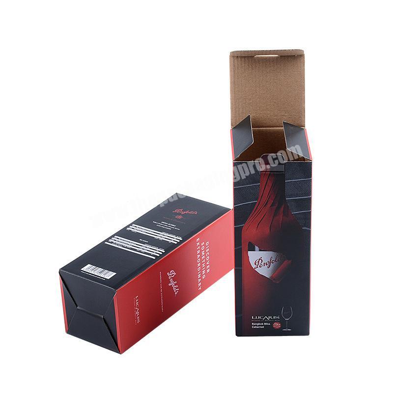Customized corrugated packaging box color box printing for wine packaging