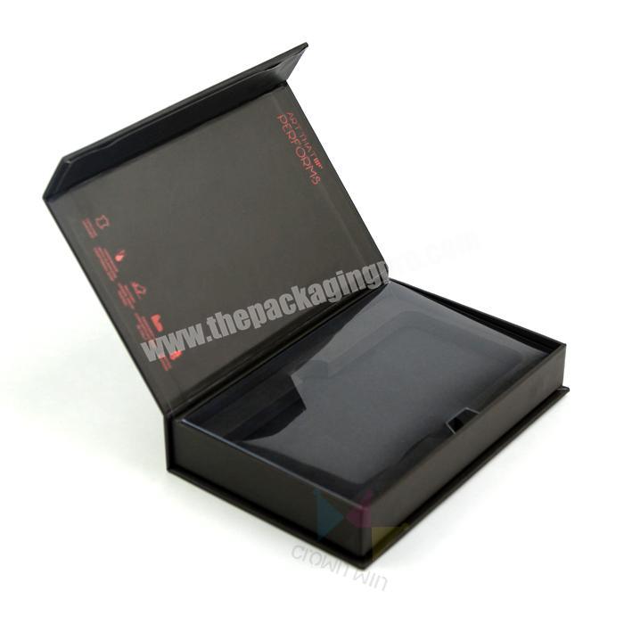 Customized Design High End Recycled Wholesale Black Gift Cards Gift Boxes With Magnetic Lid
