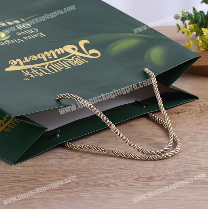 Customized design high fashion coated paper bag