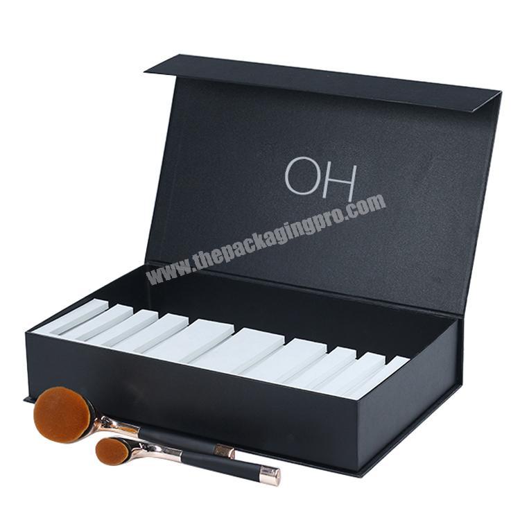 Customized Design Luxury Paper Rigid Gift Cosmetic Makeup Brush Packaging Boxes