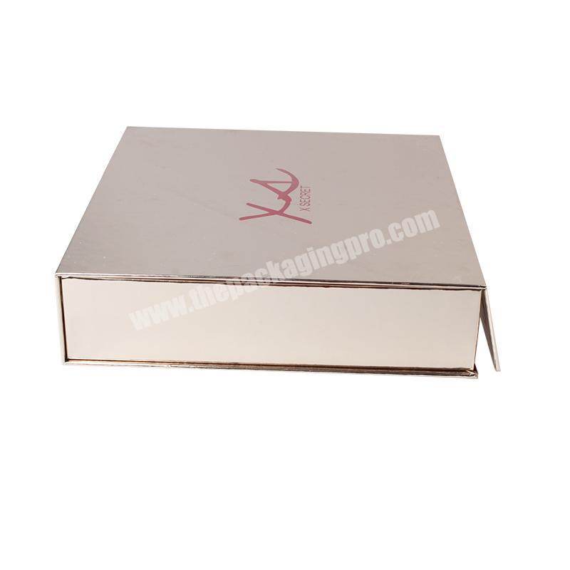 Customized Design Luxury Rose Gold Paper Paper Rigid Gift Cosmetic Makeup Brush Packaging Boxes