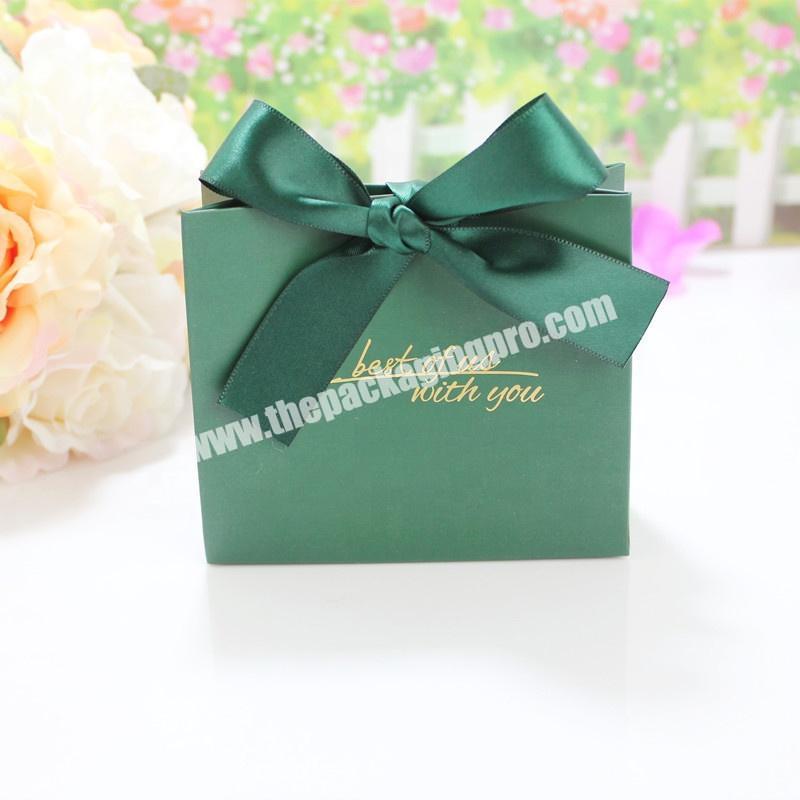 customized design white kraft gift package paper box