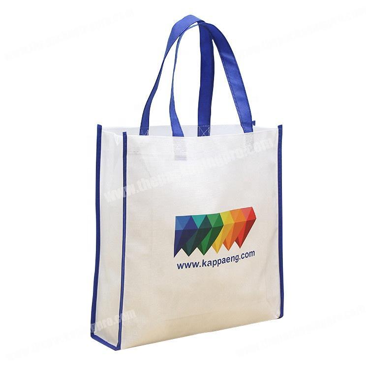 Customized eco friendly non woven promotional shopping bag with logo printed