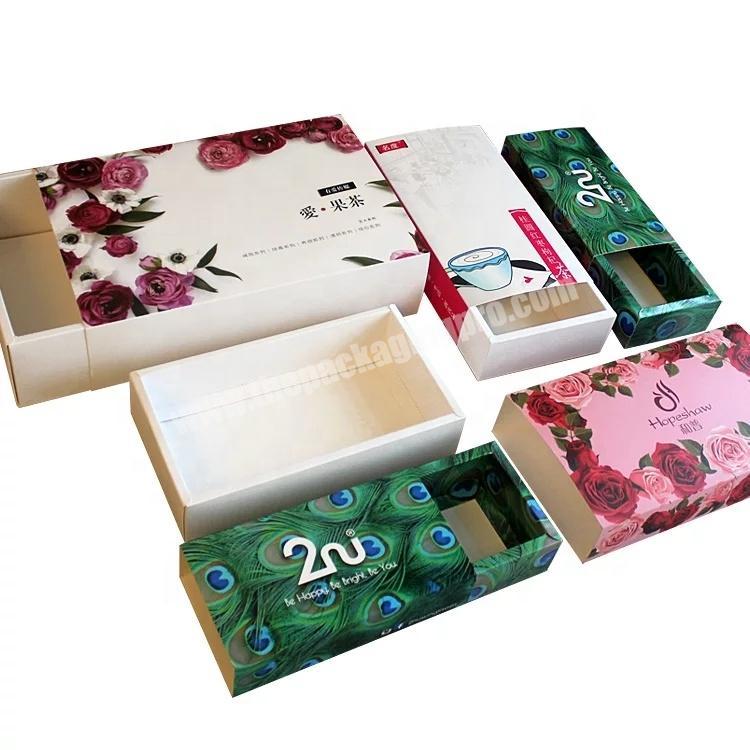 Customized Eco Friendly Oolong Tea Gift Packaging Paper Boxes With Logo Printing