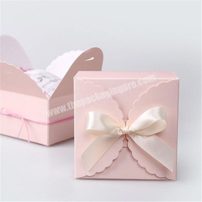 Customized eco-friendly&food grade ivry card material paper cake box
