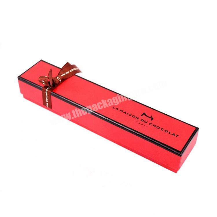 Customized Flat Folding Gift Packaging Chocolate Packaging Box Gift Box with Ribbon