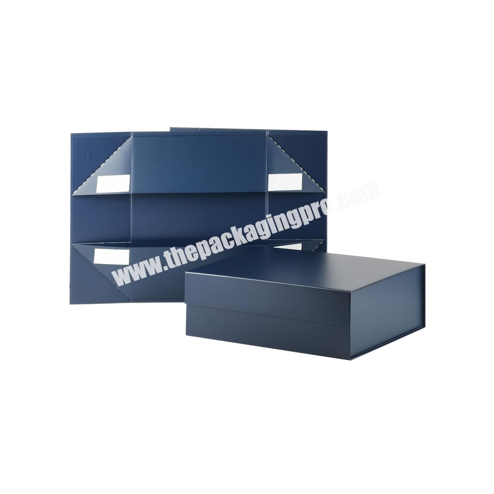 Customized fold flat collapsible magnetic closure paper gift boxes