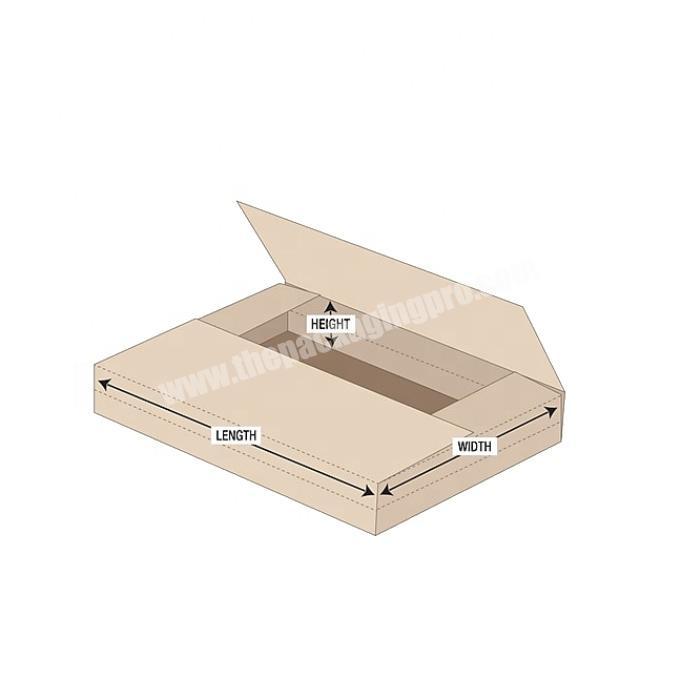 Customized folding shape paper packaging box shipping box for book products