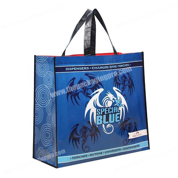 Customized full color printing promotional shopping logo non woven bag