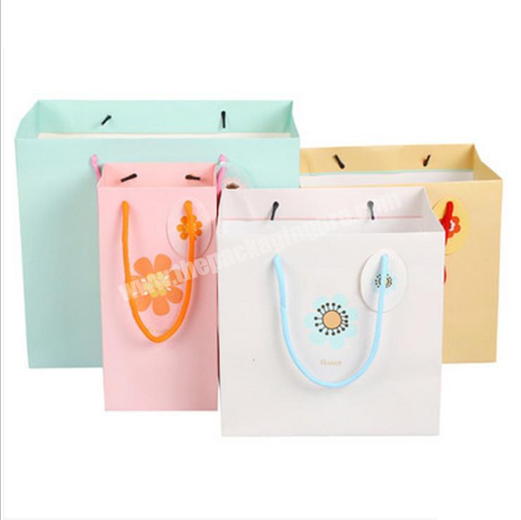 customized gift bag small cosmetic bag paper flower bag logo printed