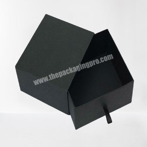 Customized gift black drawer paper perfume packaging box
