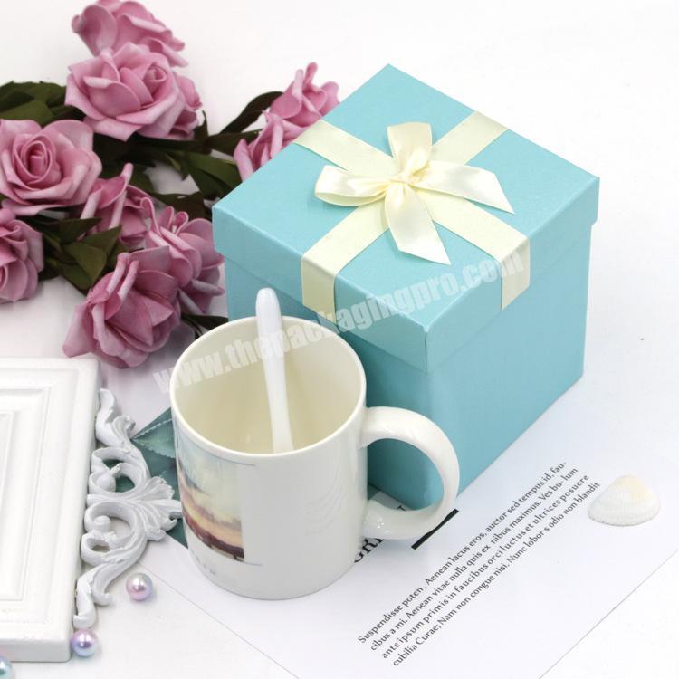 Customized gift boxes for coffee mugs tea cup teacup gift box packaging boxes with foam