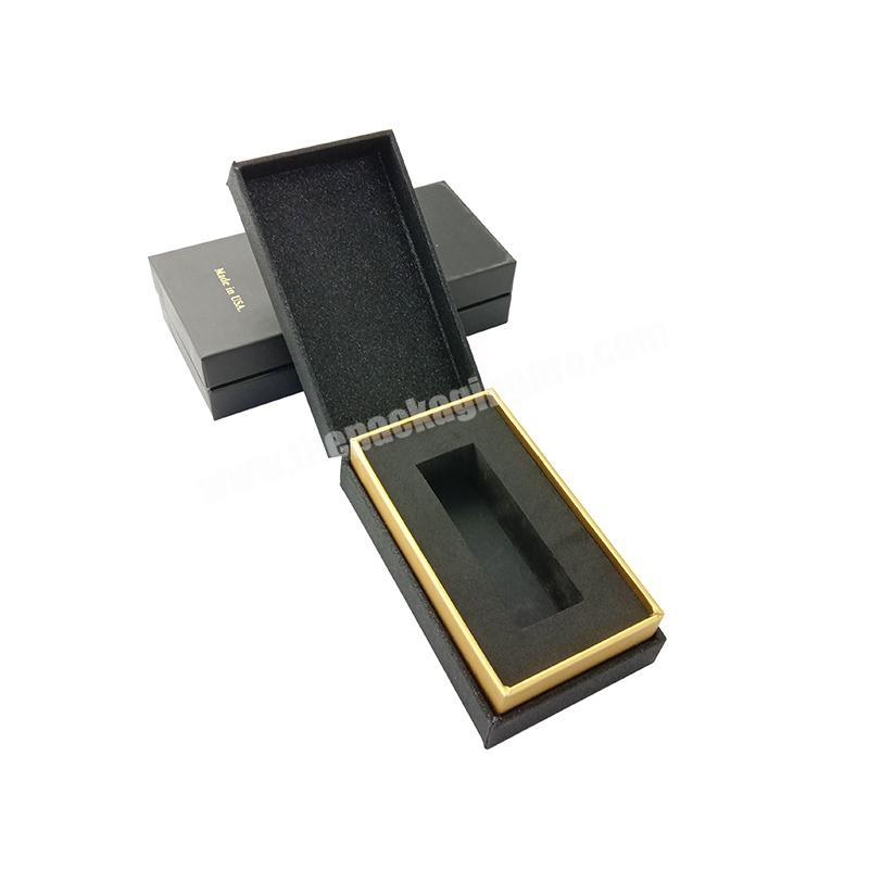 Customized Gold Foiled Logo Lip Stick Packaging Box Glitter Lip Gloss Box