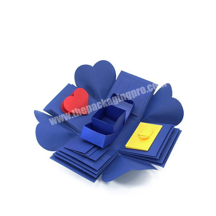 Customized Good Quality Color Card Picture Storage Surprise Photo Card Explosion Gift Box