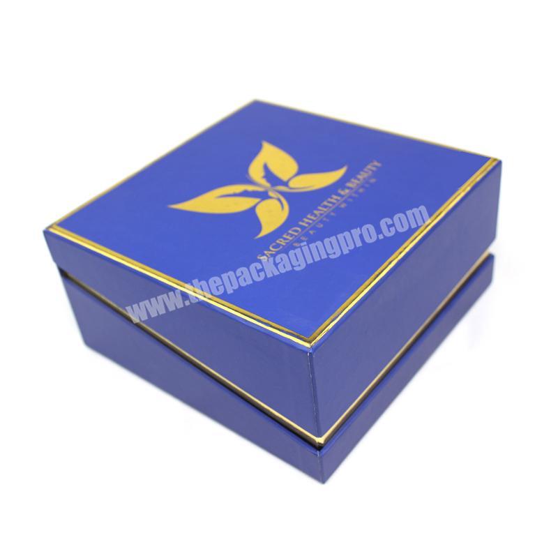Customized High Quality Blue Crown Win Magnetic Lcd Screen Heart Shape Gift Box