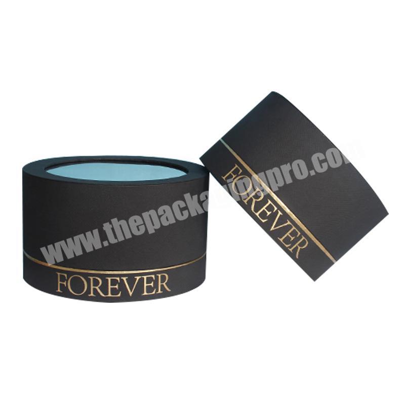 Customized High Quality Gift Cardboard Candle Silver and Gold hot Stamping Logo paper cylinder box