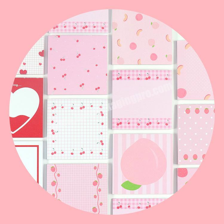 Customized Japanese cute pink stationery sticky note