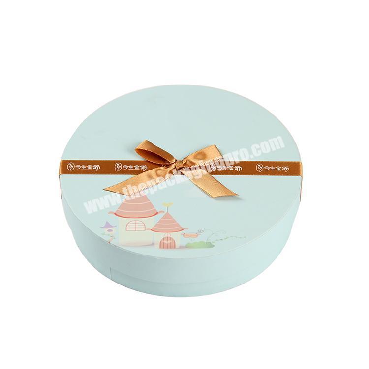Customized logo candy paper packaging round tube circle shape gift box with high quality