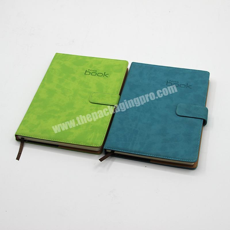 customized logo office  business emboss notebook with frosted PU cover
