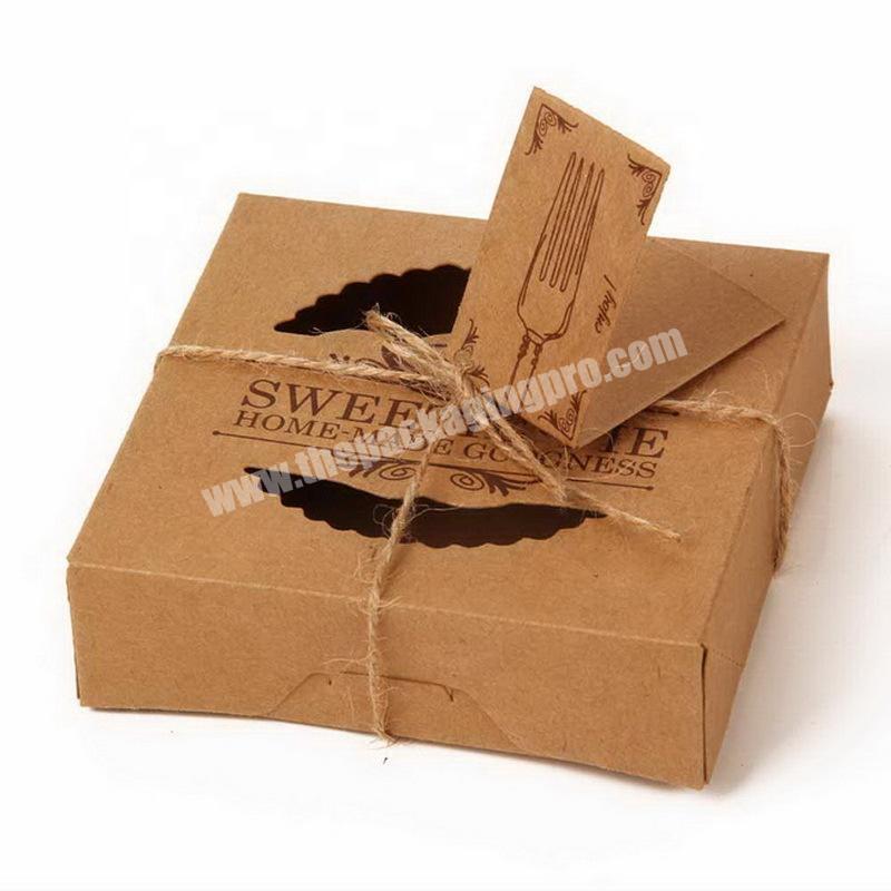 Customized logo packaging printing 10x10x3cm pizza cheese Kraft paper box