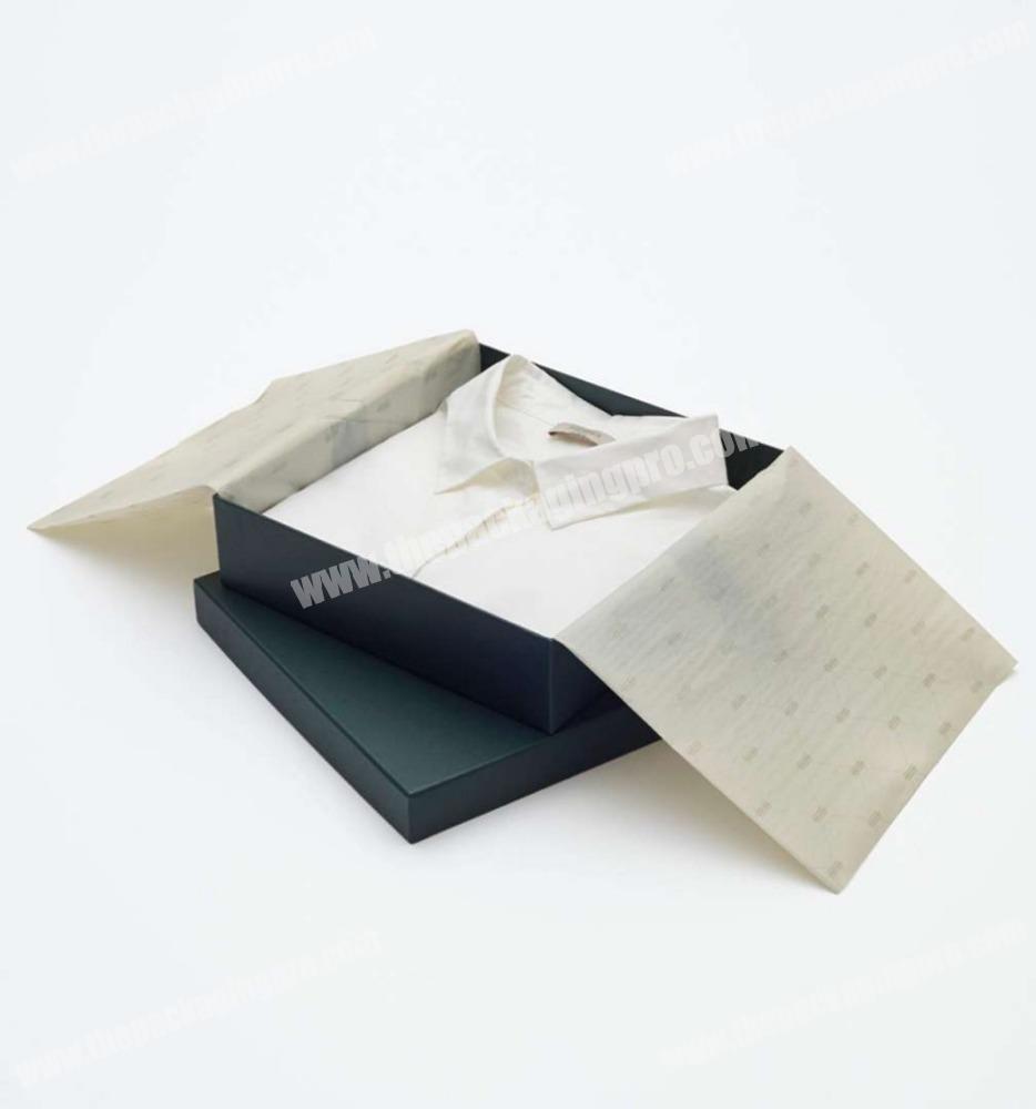Customized Logo Packaging Tissue Paper Insert Shoulder Bag Black Gift Box