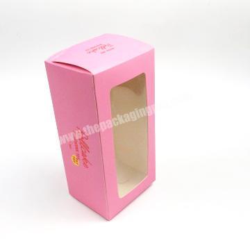 Customized Logo Printed Paper Box With Clear Window Packaging Box