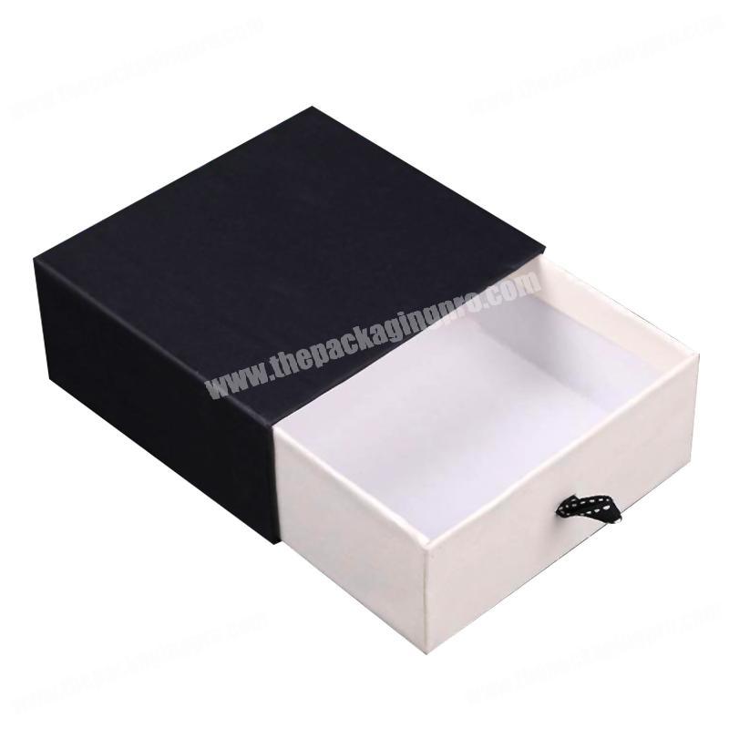 Customized logo printing cardboard paper slide gift box