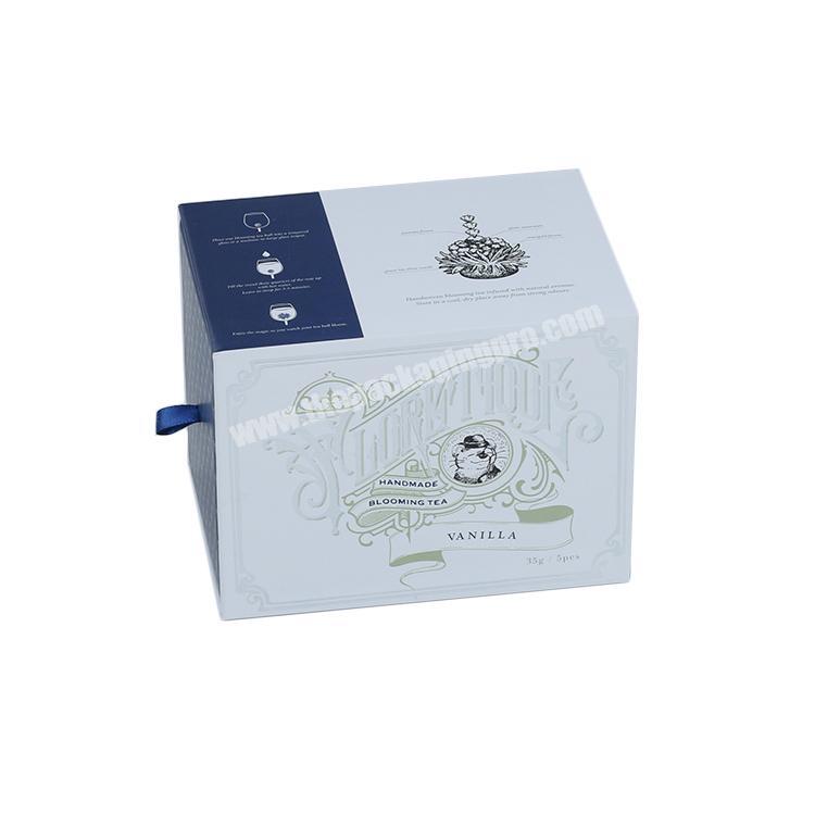 Customized Logo Printing Cheap Luxury Handmade Blooming Tea Paper Box