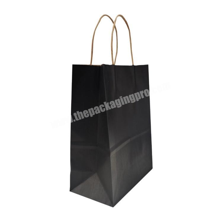 Customized Logo Silver Hot-Stamping Logo Luxury Paper Gift Paper Bag Printing Wholesale