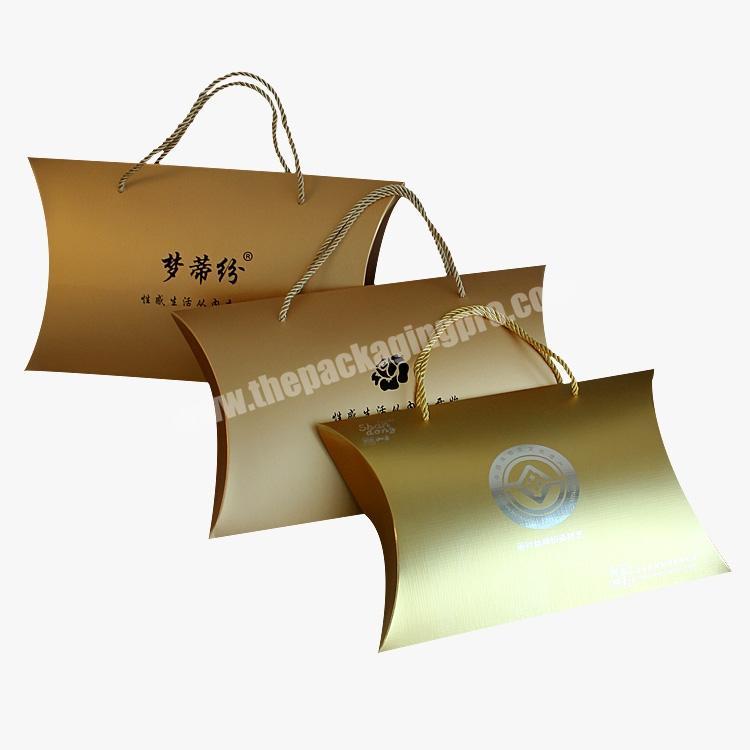 customized Logo silver pillow box for scarf
