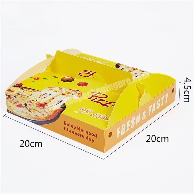 customized logo size pizza high quality recyclable cardboard paper box packaging box