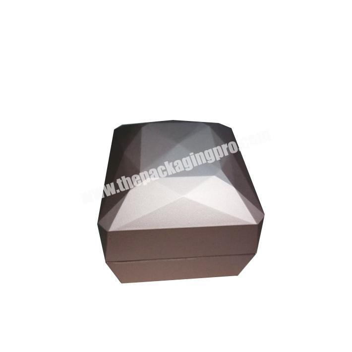 Customized logo velvet jewelry packaging box ring necklace box
