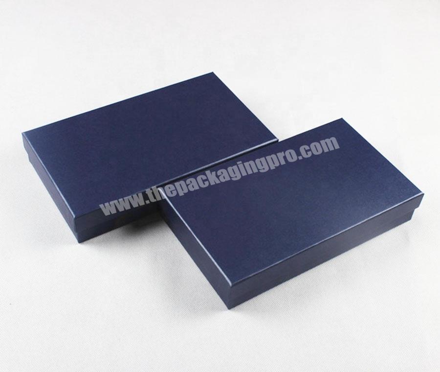 Customized  Luxury Black Lid and Base Cardboard Birthday Present Wallet Packaging Paper Box With Logo