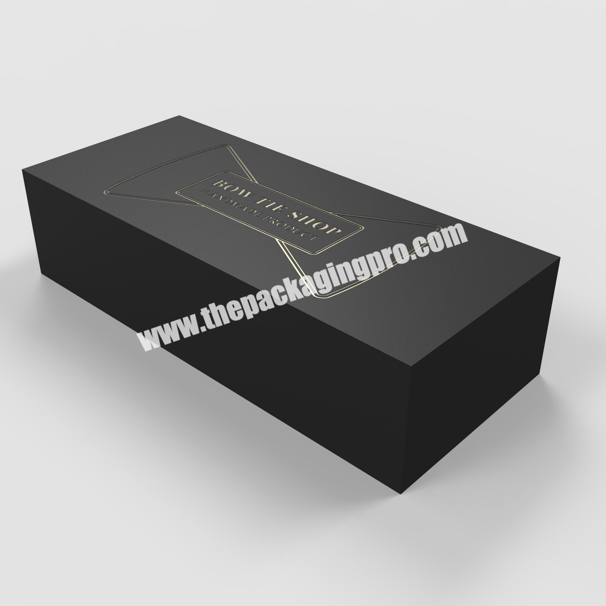 Customized luxury  bow tie and button packaging world cover gift box
