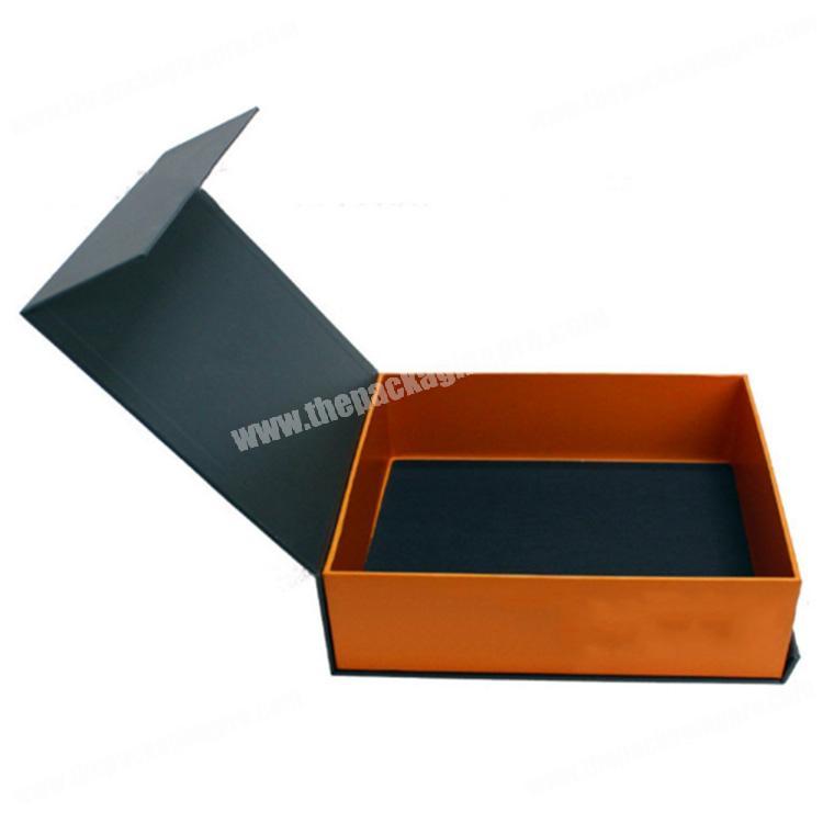Customized luxury corrugated hard gift foldable magnetic box
