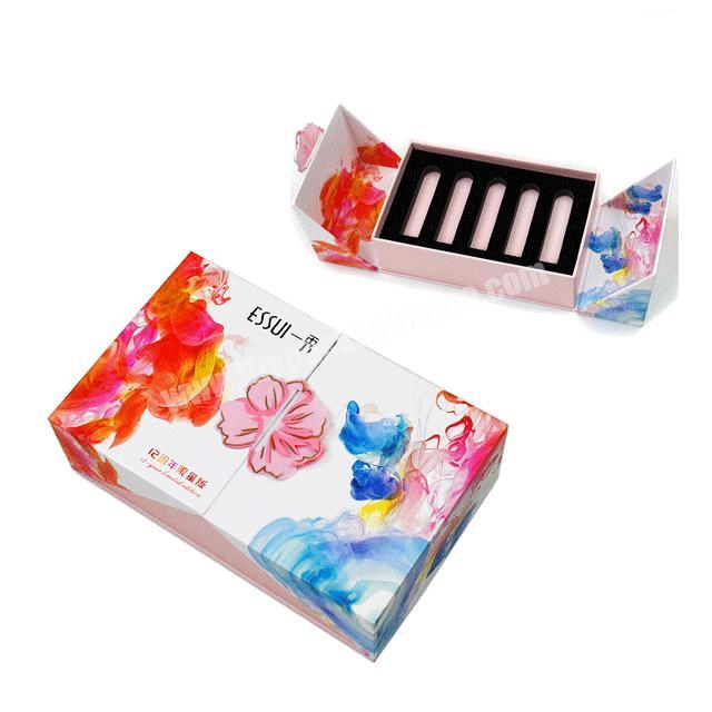 Customized Luxury Cream Cosmetic Nail Polish Rigid Packaging Gift Box Makeup Skincare Box Packaging