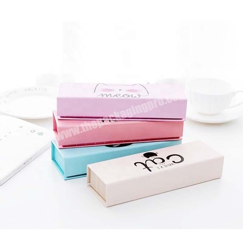 Customized Luxury Paper Cardboard Ballpoint Pen Gift Packaging Box With Magnet