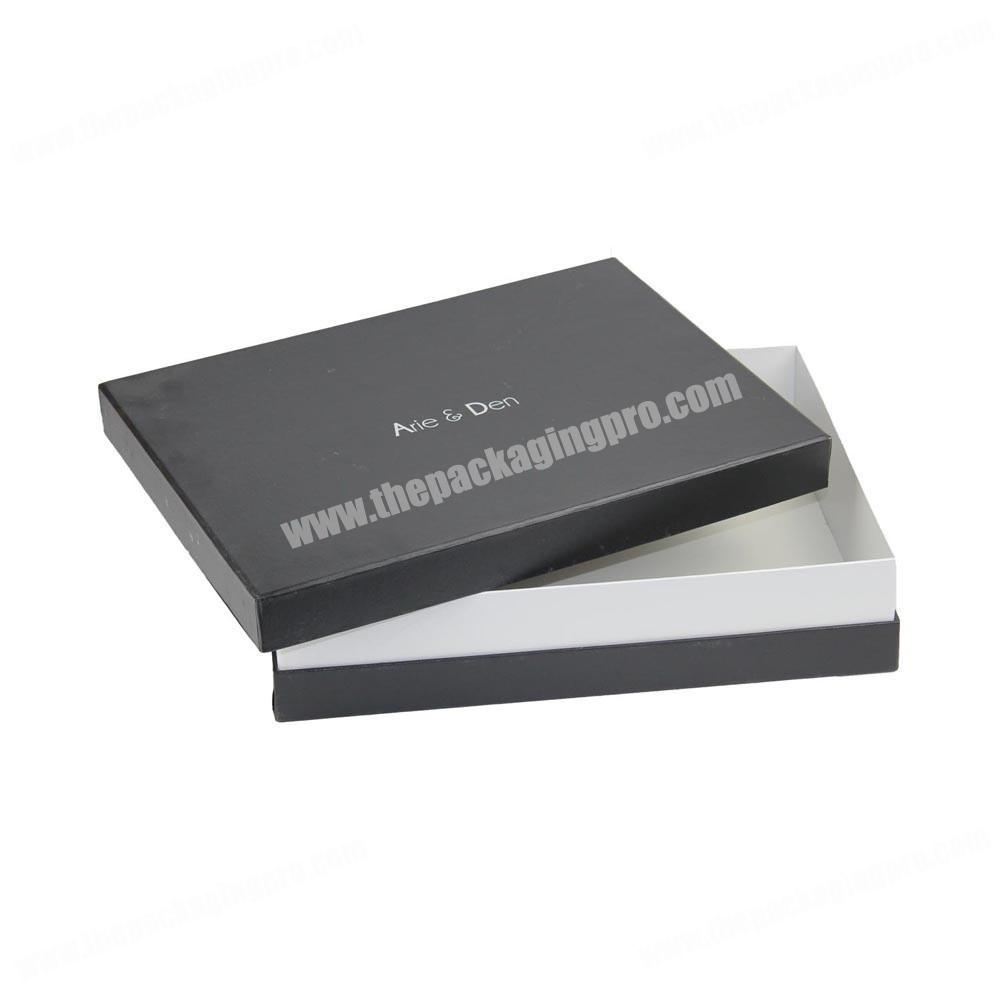 Customized luxury recycle cardboard paper clothing packaging box with tissue paper