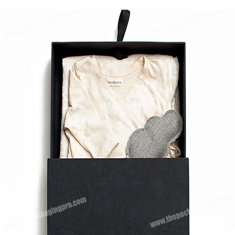 Customized luxury sliding cardboard baby clothing packaging box