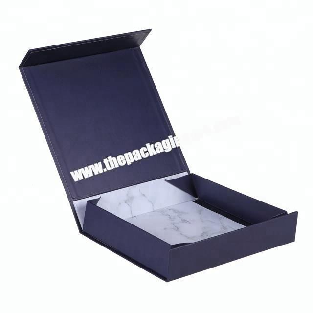 customized marble texture folding scarf packaging gift box