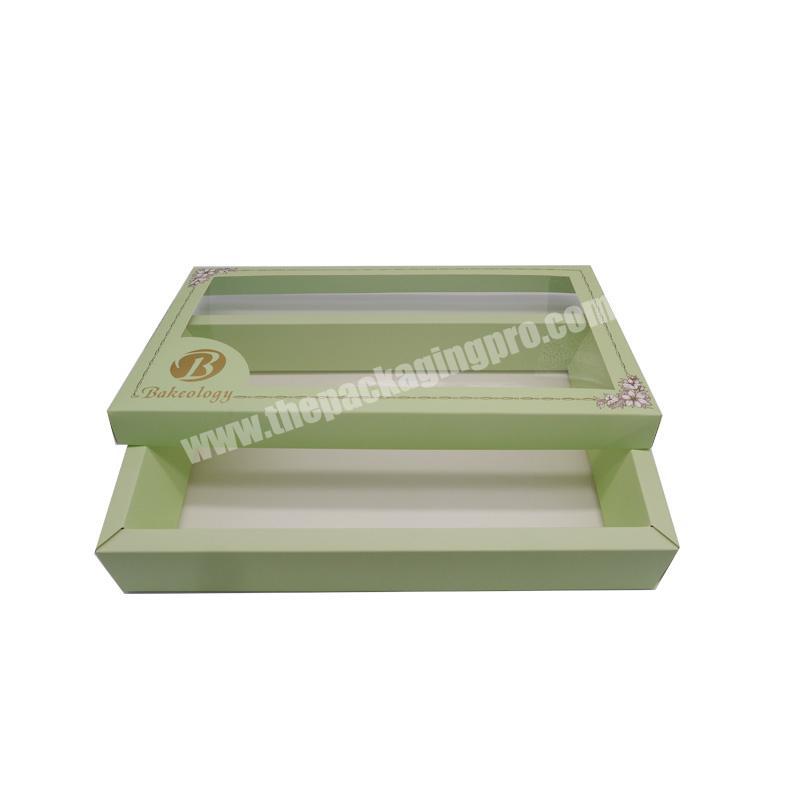 Customized matt white paper cosmetic pvc box